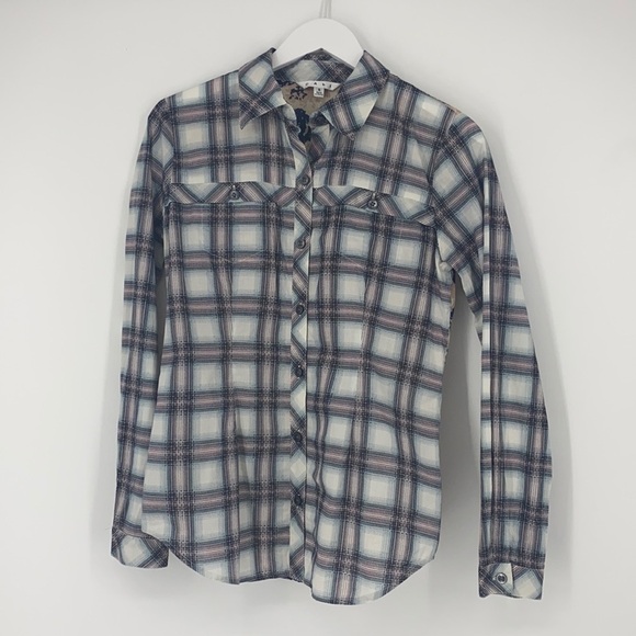 Cabi Plaid Button Down Shirt - Picture 1 of 8